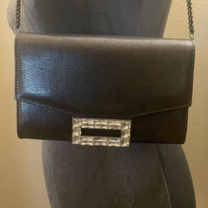 Vintage Mary Norton Black Textured Evening Bag